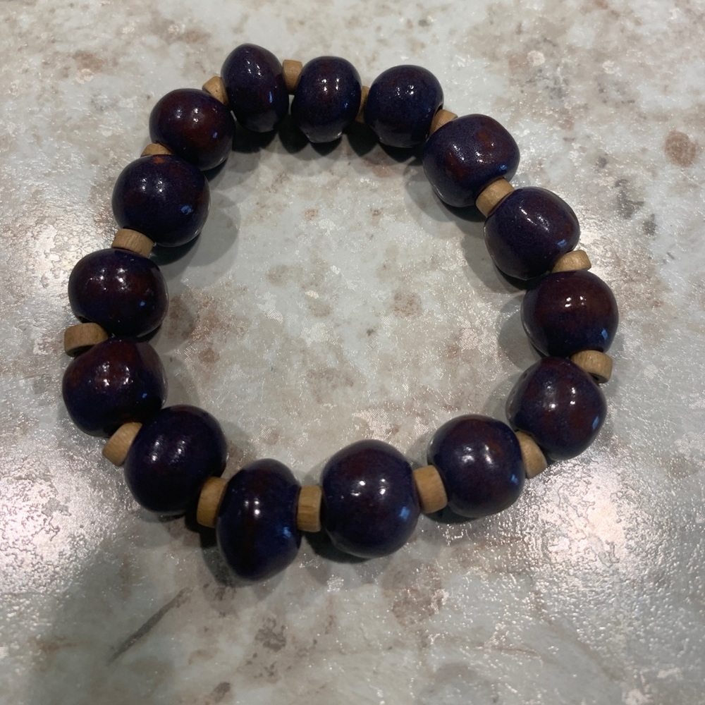 Ceramic beaded bracelet